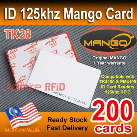 MANGO 125 kHz EM4100 RFID ID Card 